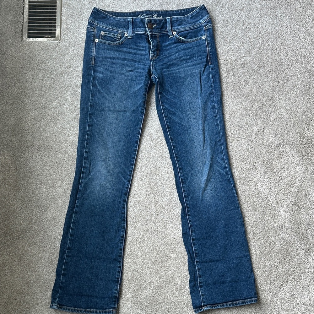 American Eagle Women's Slim Boot Cut Blue Jeans